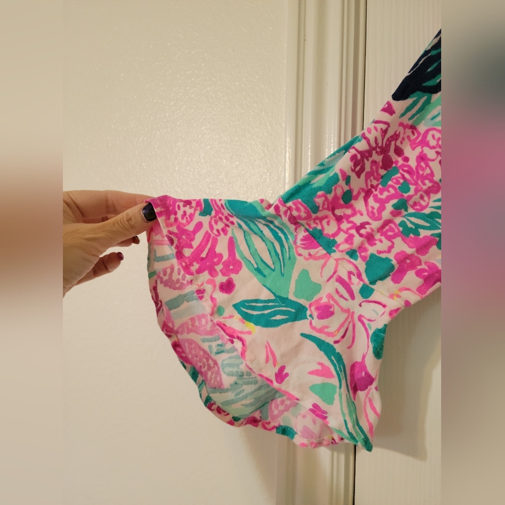 🌸Lilly Pulitzer Fontaine Top in "Multi via Flora"🌸 - Picture 5 of 13